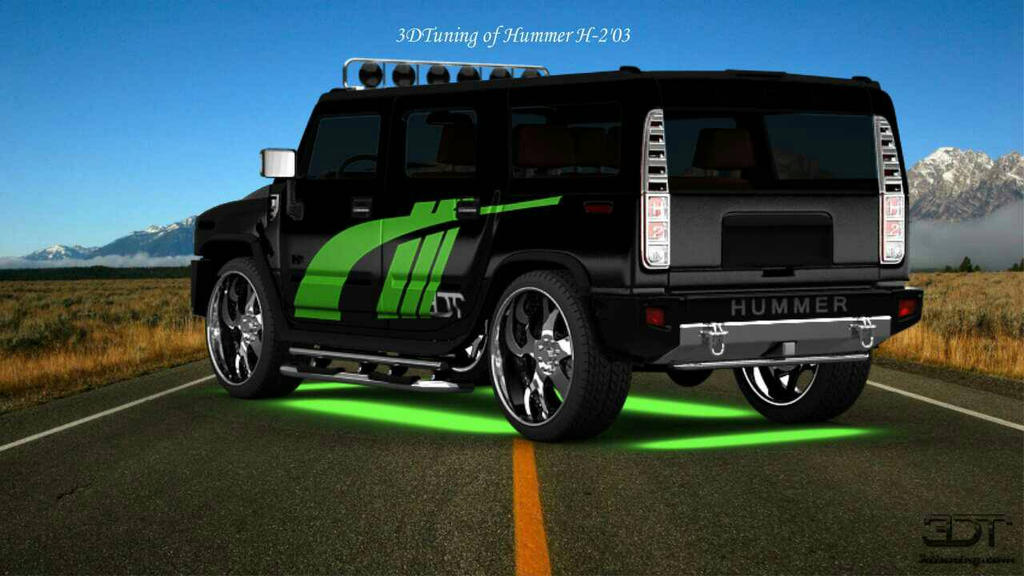Hummer H2 (left rear) by JotheHedgehog96 on DeviantArt