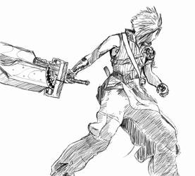 A quick sketch of Cloud FF:VII advent children