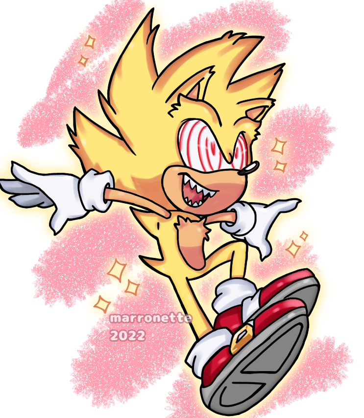 Fleetway Super Sonic FANART 💛 #fyp #foryou #foryoupage #fleetwaysupe