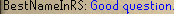 Best Name In Rune$cape?