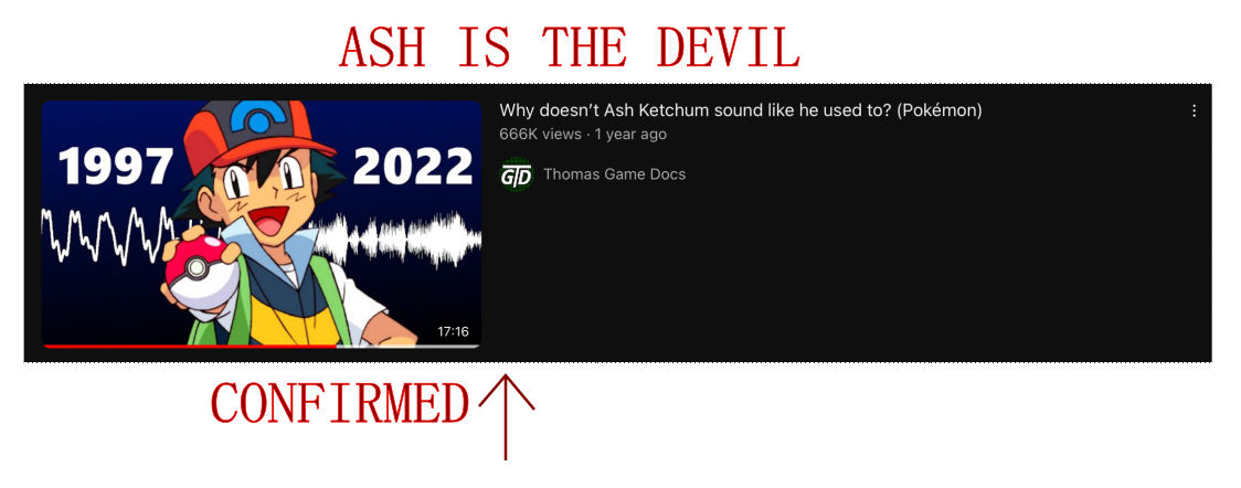 ASH IS THE DEVIL (CONFIRMED) by M1sstter on DeviantArt