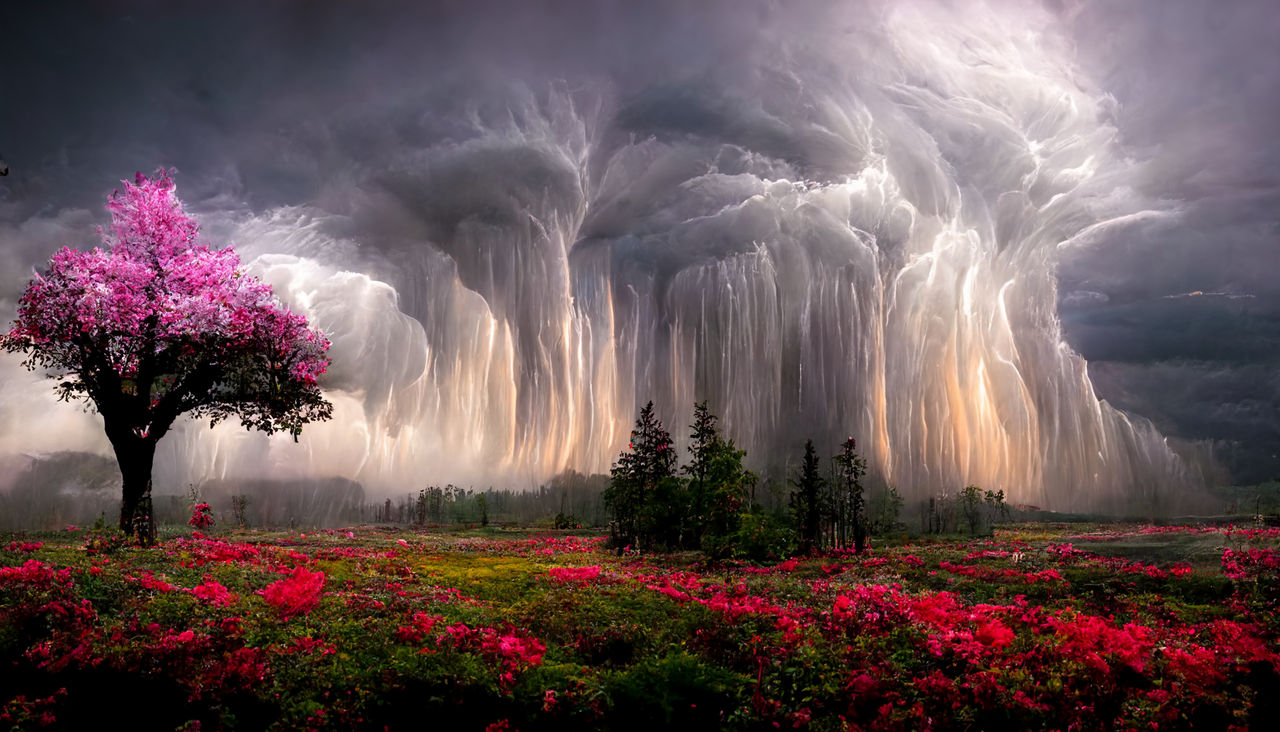 After The Storm When The Flowers Bloom Midjourney: Storm over flower field by Adornamancy on DeviantArt