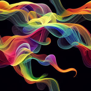 Midjourney: Seamless Tile - Rainbow Smoke