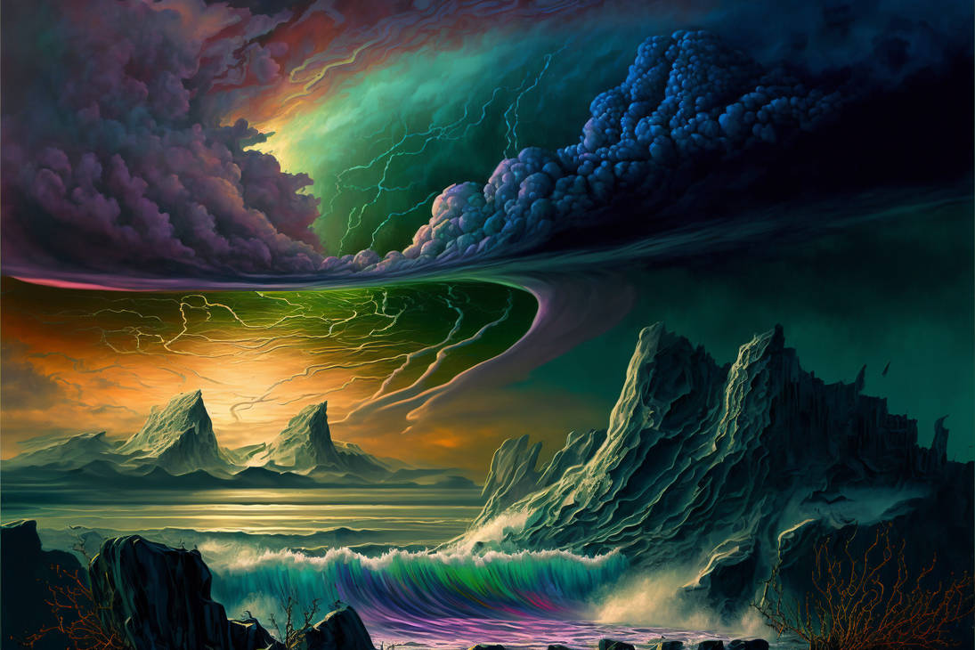 Midjourney: Weird Alien Storm by Adornamancy on DeviantArt