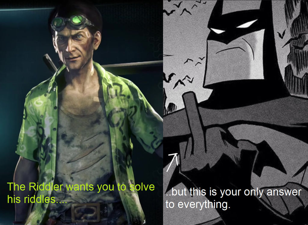 Batman Vs Riddler (Arkham Knight) by Rramsey488 on DeviantArt