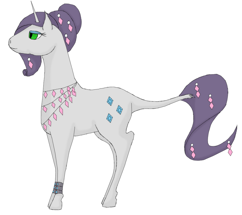 Queen Rarity by cosmic-entropy on DeviantArt