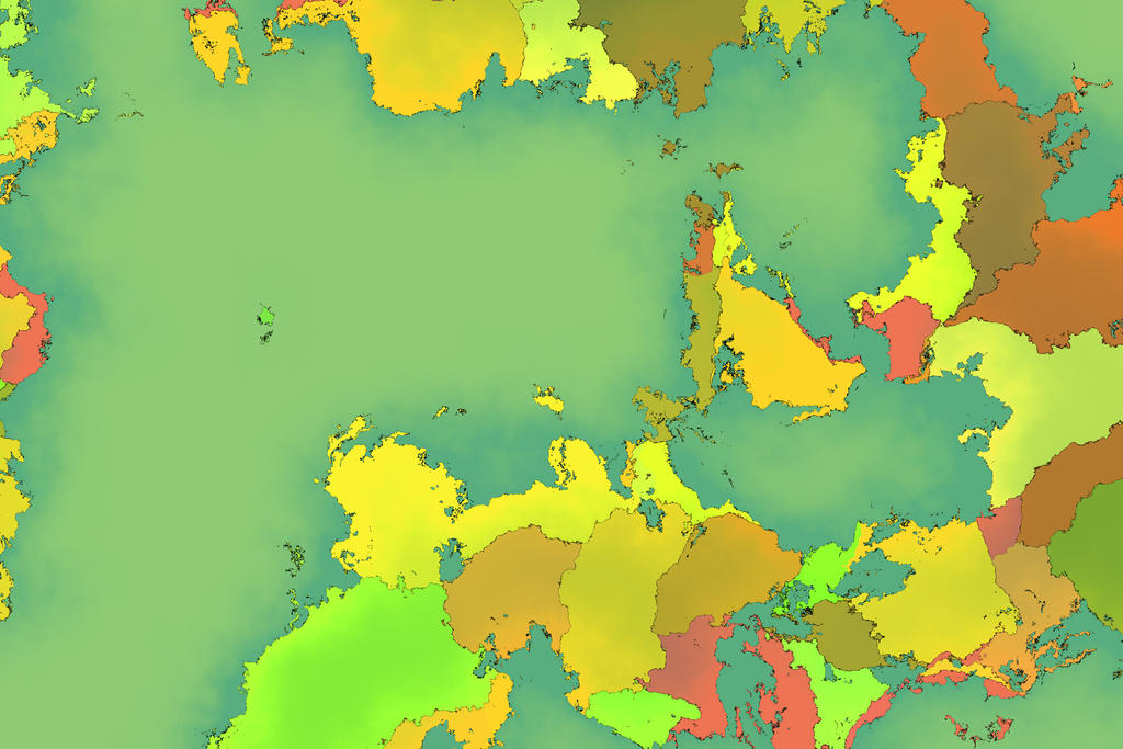 Blank Fictional Country Map