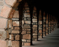 Cloisters in an Ancient Monastery