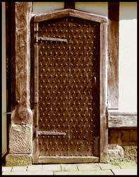 Sixteenth century studded door