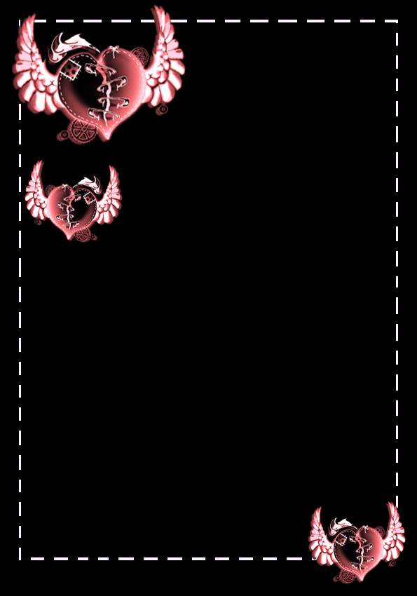 Lit Template - Pinned hearts.