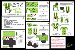 Zombie Bunny Gift Bag Tutorial