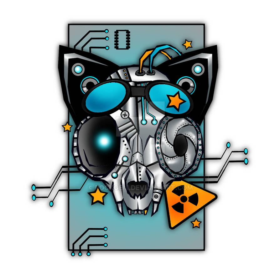 Cyper Kat Cyber-kat Colour by rockgem on DeviantArt