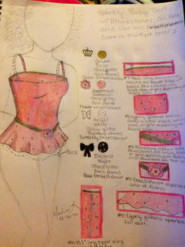 Fashion Sketch #2: Sparkly Babydoll