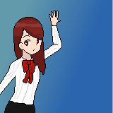 Mitsuru-senpai in Pixel Art (Icon)