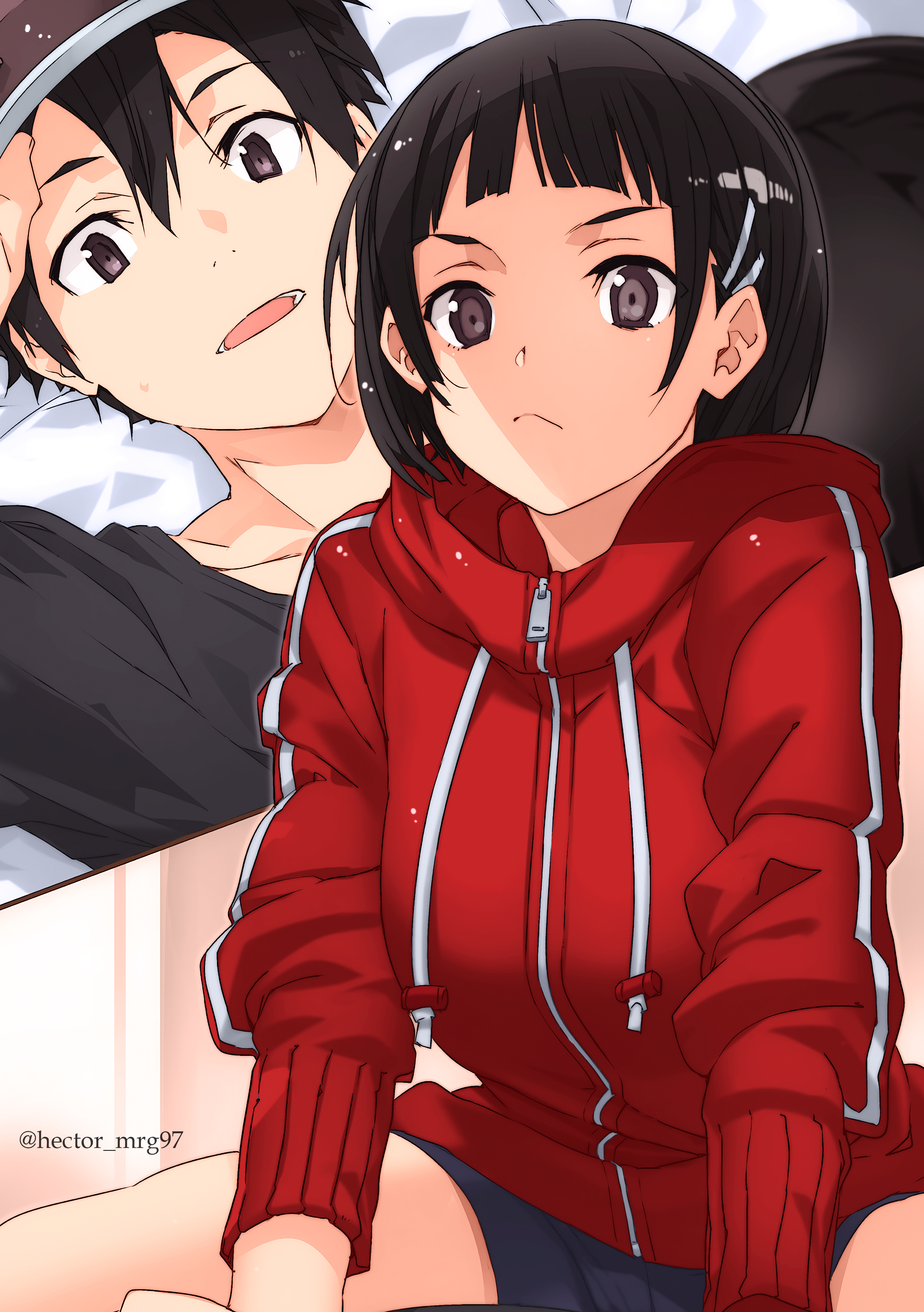 Suguha and Kirito - SAO Volume 21 by hectormrg97 on DeviantArt