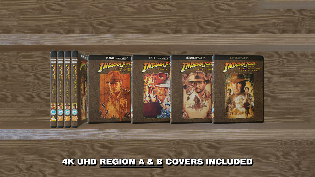 Indiana Jones 4K Blu-ray Covers by fruitshootman on DeviantArt