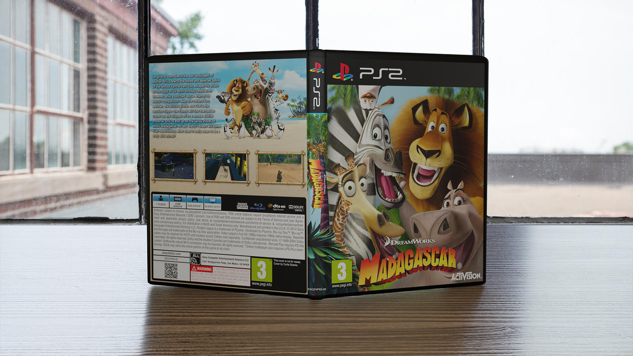 Madagascar (Video Game) Custom PS2 Cover by fruitshootman on DeviantArt