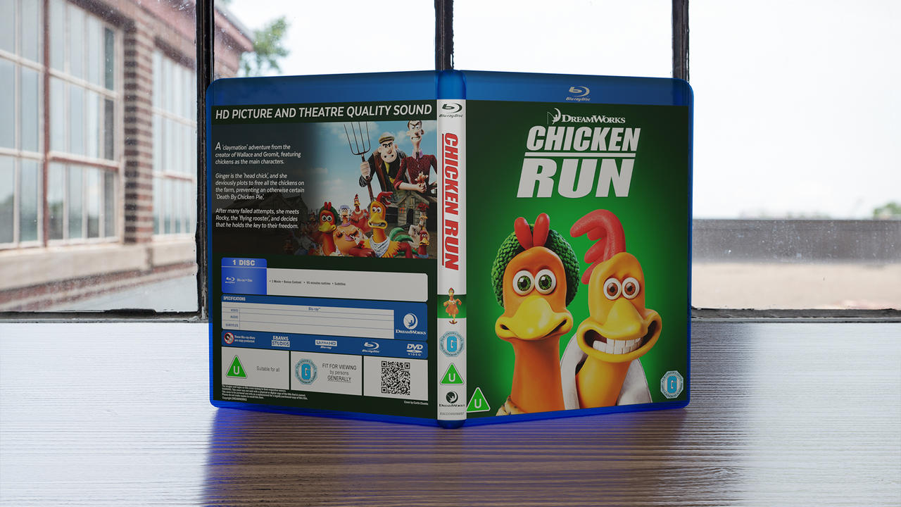 Chicken Run (2000) Custom Blu-ray Cover by fruitshootman on DeviantArt