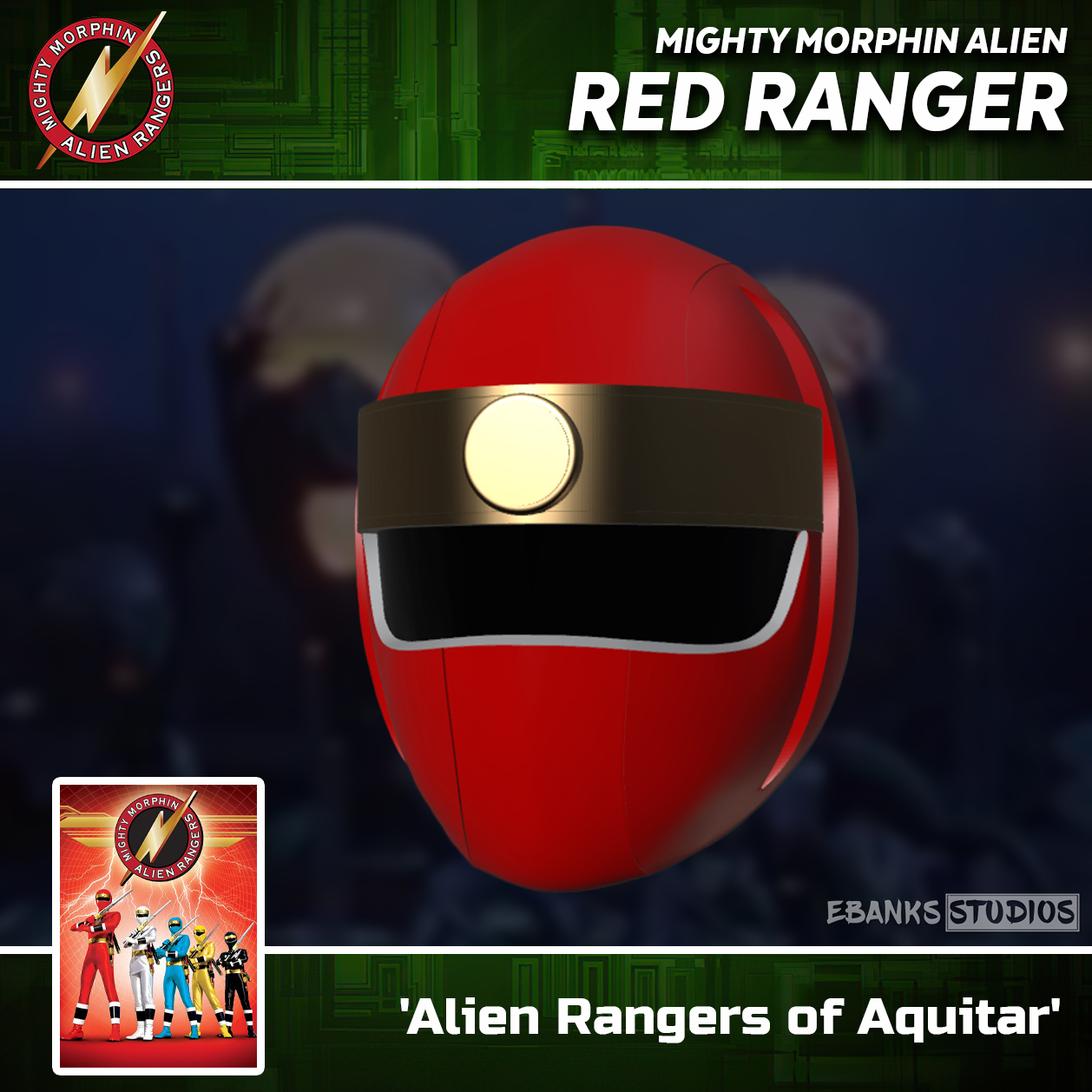 Red Alien Ranger Lighting Collection Head by fruitshootman on DeviantArt