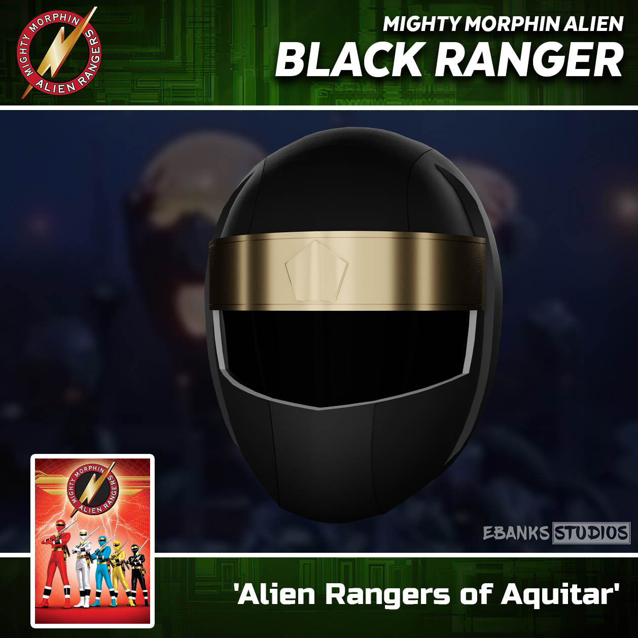 Black Alien Ranger Lighting Collection Head by fruitshootman on DeviantArt