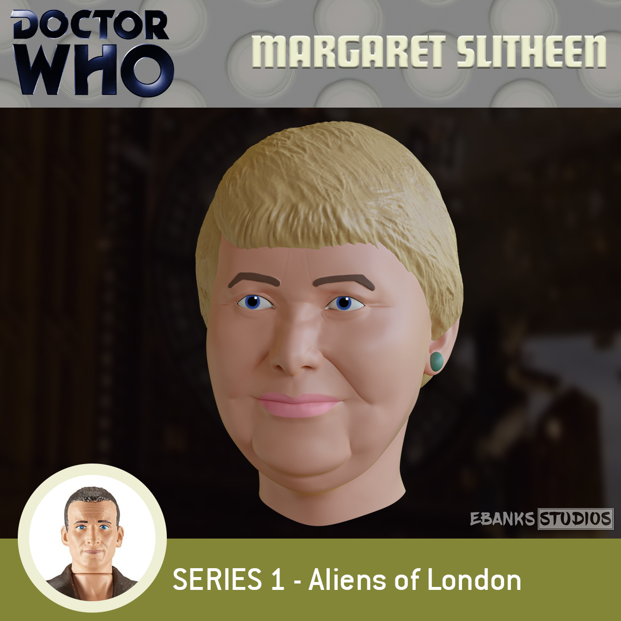 Margaret Slitheen - Custom Doctor Who Figure Head by fruitshootman on ...