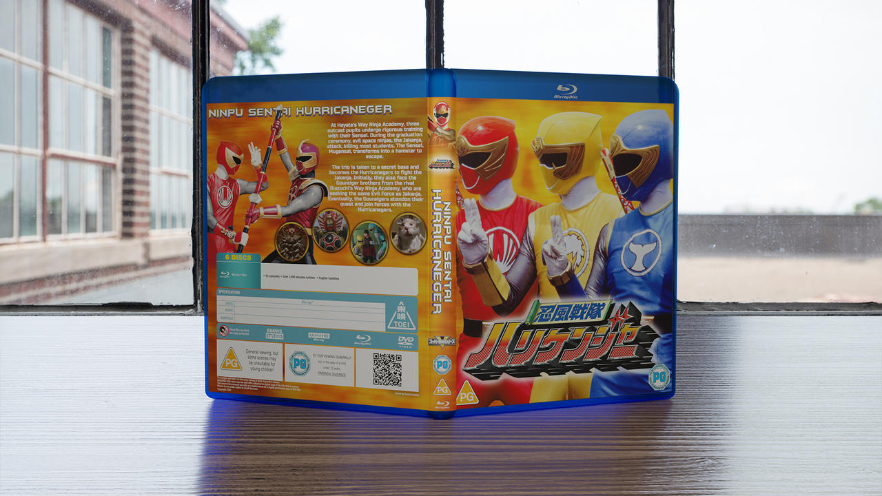 Ninpu Sentai Hurricaneger - Custom Blu-ray Cover by fruitshootman on ...