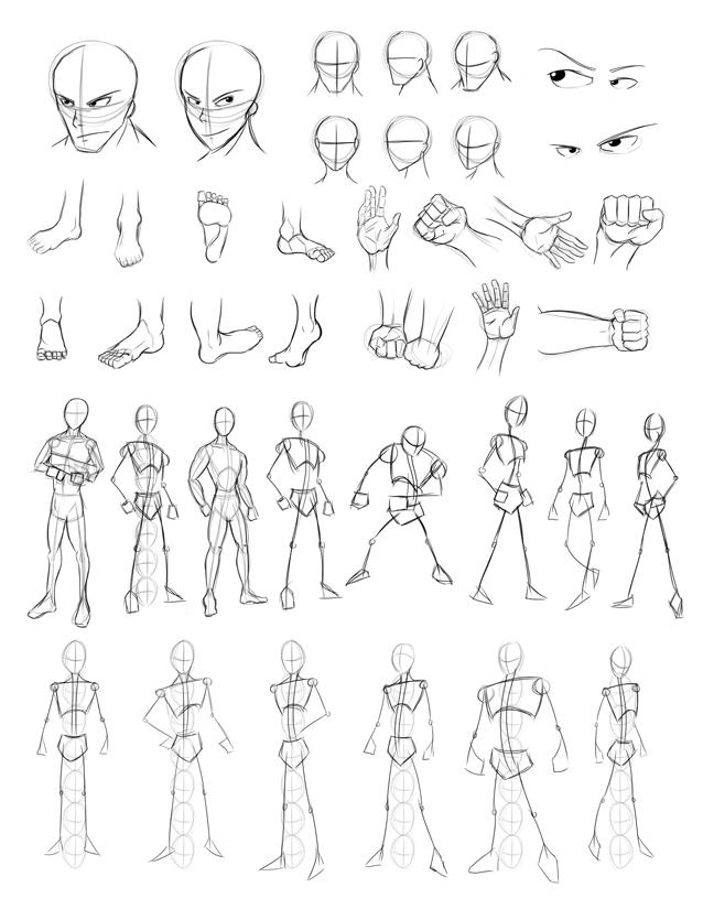 Figure Line Drawing Practice Drawing Practice Sheet 2 by Obhan on DeviantArt