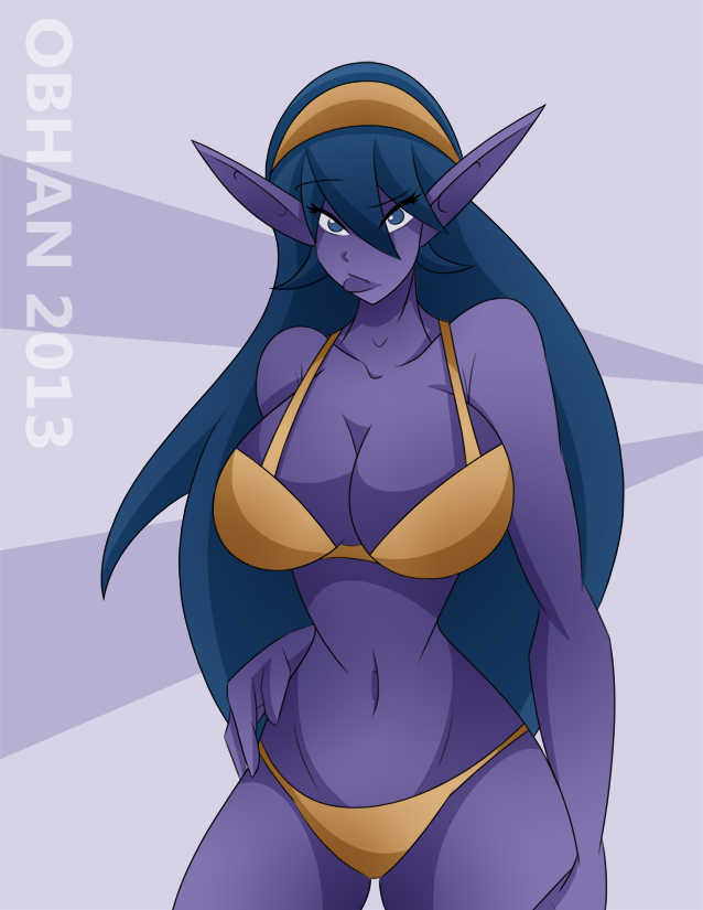 Night Elf Pinup By Obhan Night Elf Pinup By Obhan