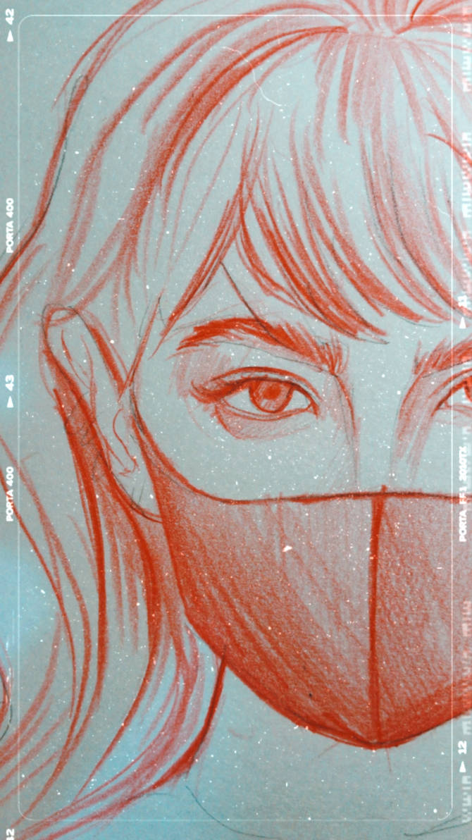 red pencil sketch by articita on DeviantArt