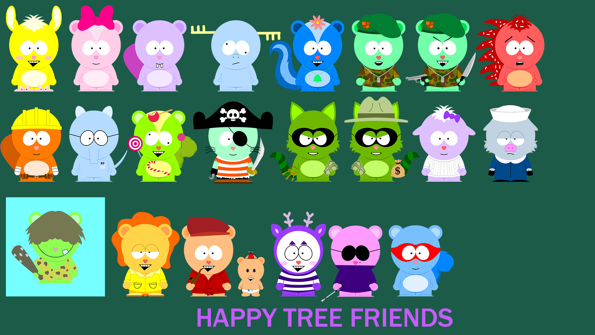 HTF x South Park (Animals) by Norton009 on DeviantArt