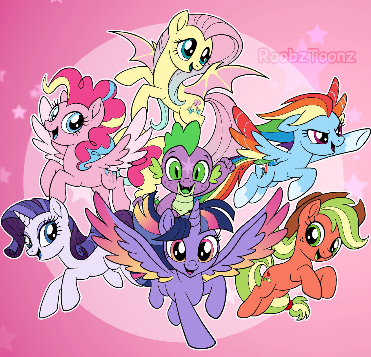 Mane 6 Redesign Trend by c0smicriff on DeviantArt