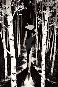 Moxie Muses Romantic baddie in a black silk dress with a hip-h 51180476-ef0a-4724-95f6-d80178569699