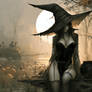 moxiemuses A curvy witch baddie in moonlight...