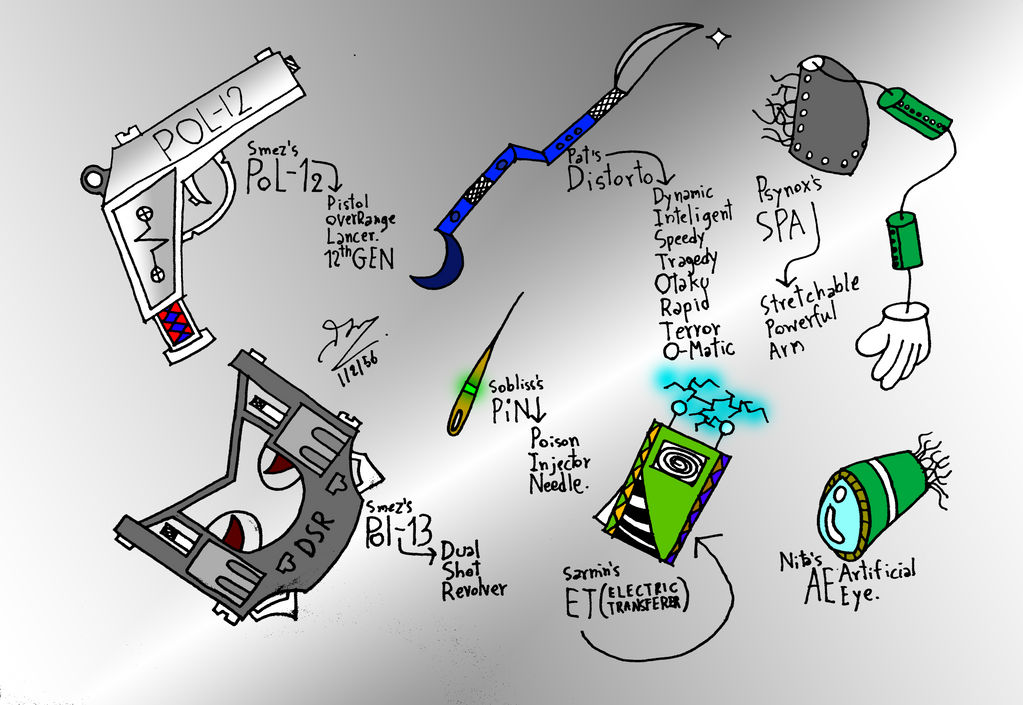 All My OC Weapons by DjSMP on DeviantArt