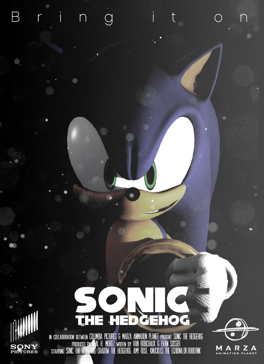 Sonic The Hedgehog Movie (fake) Poster : Sonic