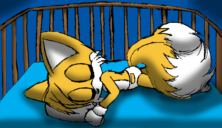 Baby Tails sleeping