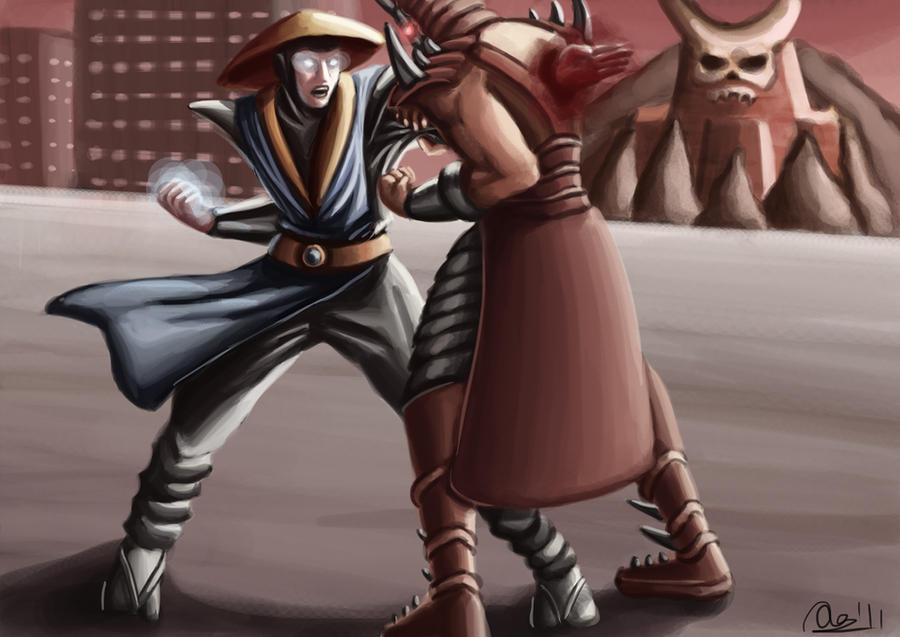 Raiden VS Shao Kahn by Artisteternal on DeviantArt