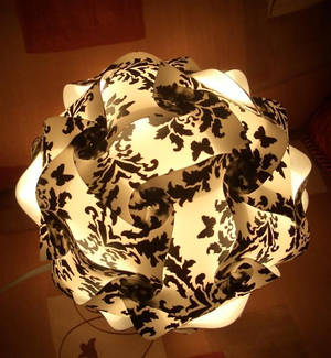 Black and white lamp