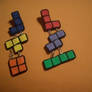 Tetris earrings