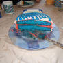 Inside of the Oilers Cake