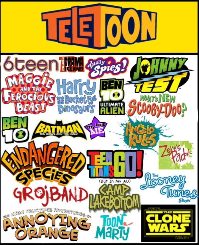 TeleToon Lineup (My AU) by Nikolaitheboi19theFa on DeviantArt