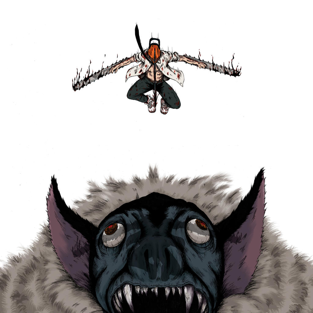 Chainsaw Man Versus Bat Devil by Loganthir on DeviantArt
