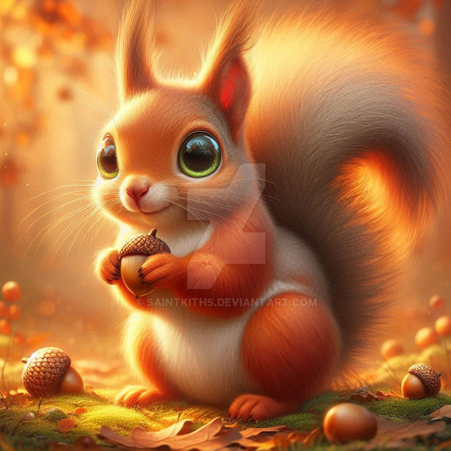 Squirrel Deviantart Squirrel with enormous eyes (2) by SaintKiths on DeviantArt