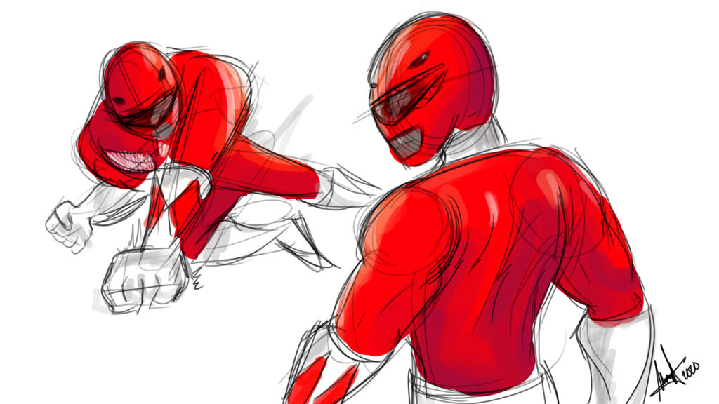 Red Nosed Ranger Drawing Red Ranger Sketch by nawktoons on DeviantArt