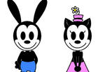 Oswald the Lucky Rabbit and Ortensia the Cat