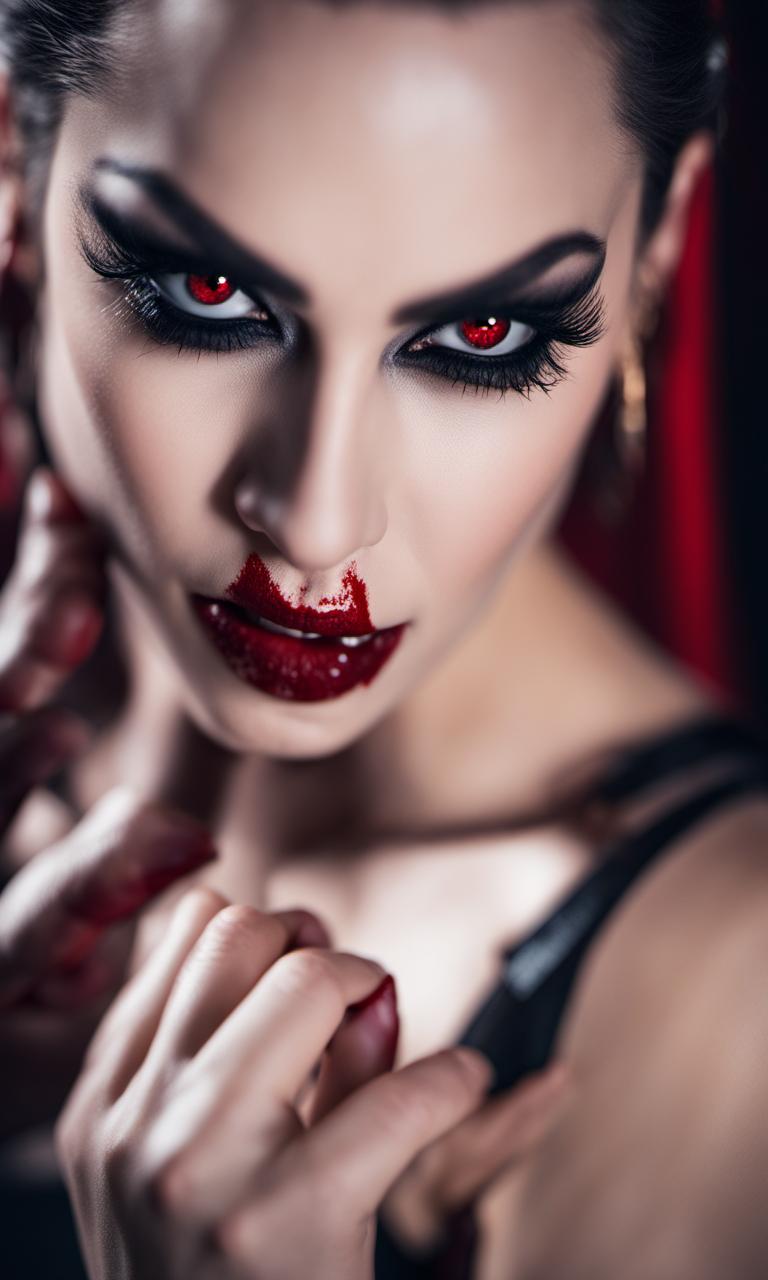 A dominatrix vampire, 8k, horror, blood, ultradeta by KneelingTall on ...