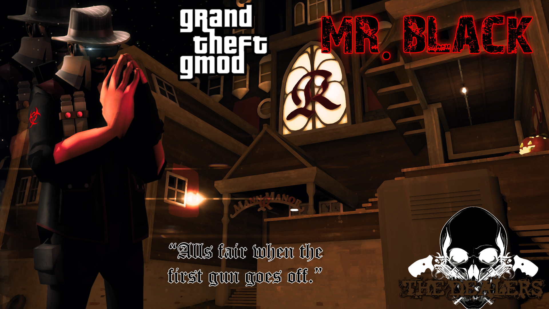 Grand theft gmod poster: Mr. Black