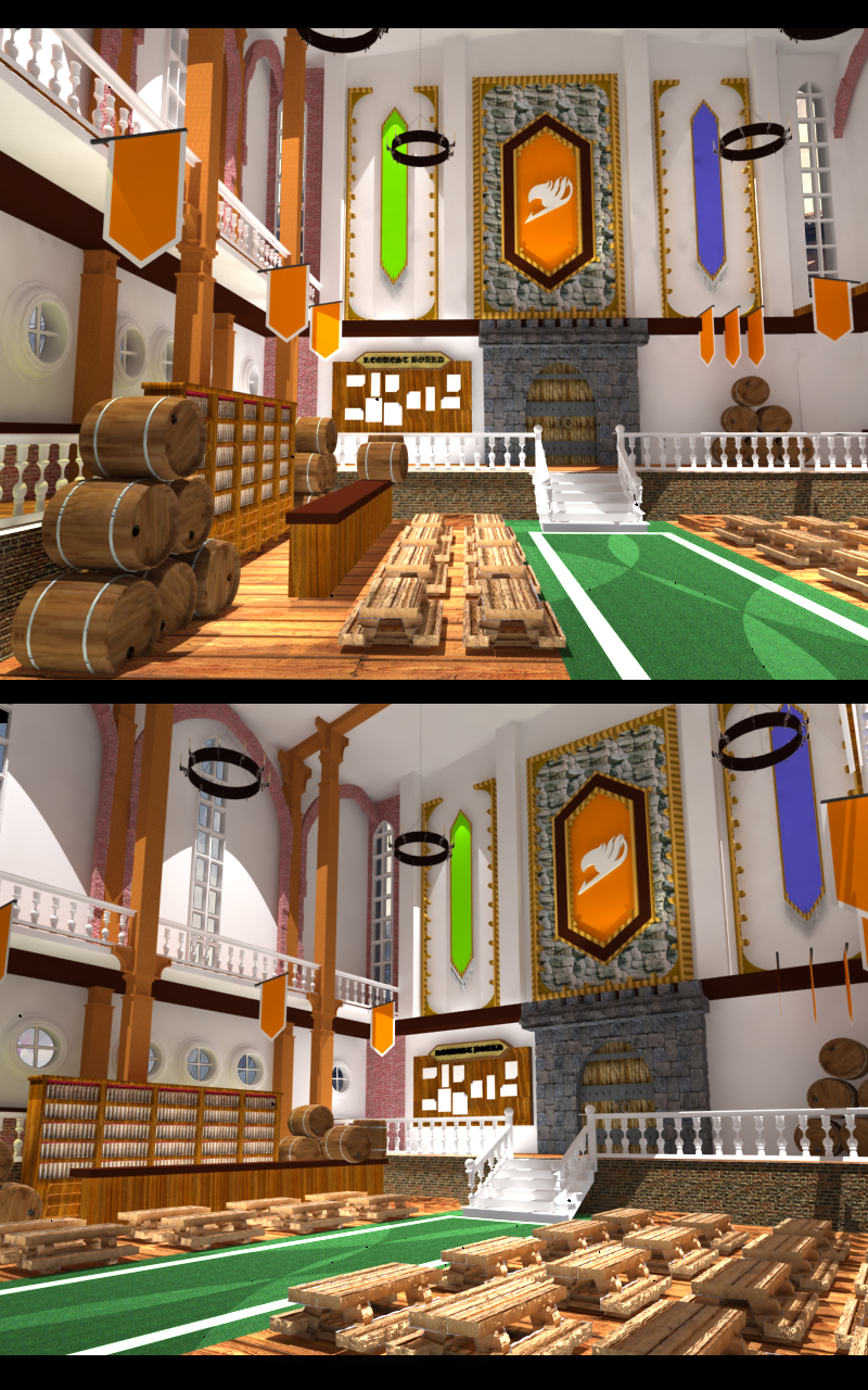 Interior of fairytail guild