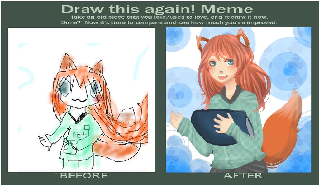 Meme Rerest Repainted Redraw Meme 2009 and 2014 by Miramiee on DeviantArt