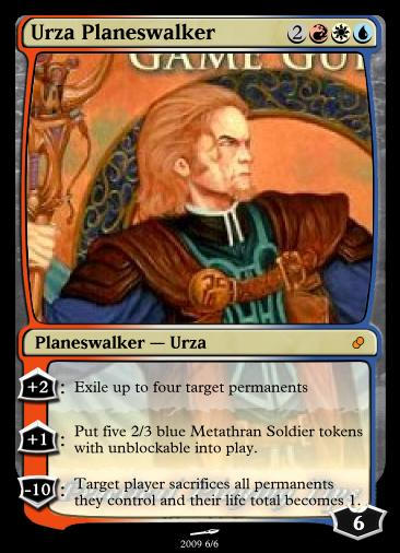 mtg urza planeswalker card Visual Deck View then exile the top card Urza Planeswalker by 1028Wizard on